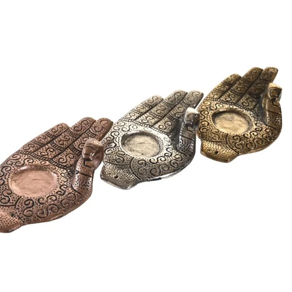 Füstölőtartó kéz alakú 13,5x7,5x3 cm 3 féle