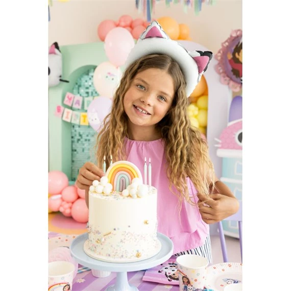 Gabby macskafülek lufi fólia 21.5x21 cm vegyes S/6