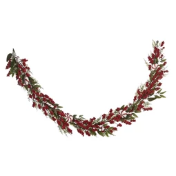 Girland bogyós, 35 LED-es 15x15x180 cm