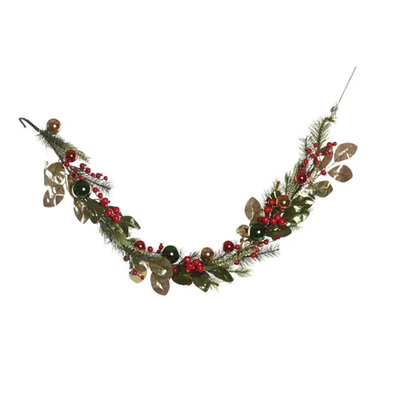 Girland bogyós, 40 LED-es 20x20x150 cm