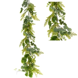 Girland eukaliptusz páfránnyal 150 cm