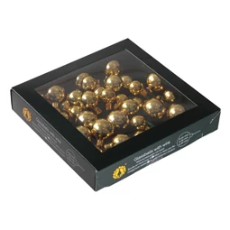 Gömb betűzős 2/2,5/3 cm bright gold shiny S/6