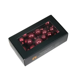 Gömb betűzős 2/2,5/3 cm ruby S/6
