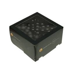 Gömb betűzős 2,5 cm black S/144
