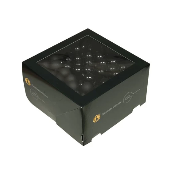 Gömb betűzős 2,5 cm black S/144