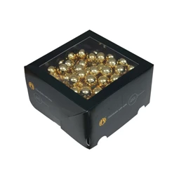 Gömb betűzős 2,5 cm bright gold shiny S/144