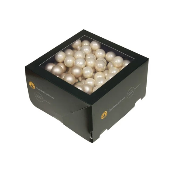 Gömb betűzős 2,5 cm champagne combi S/144
