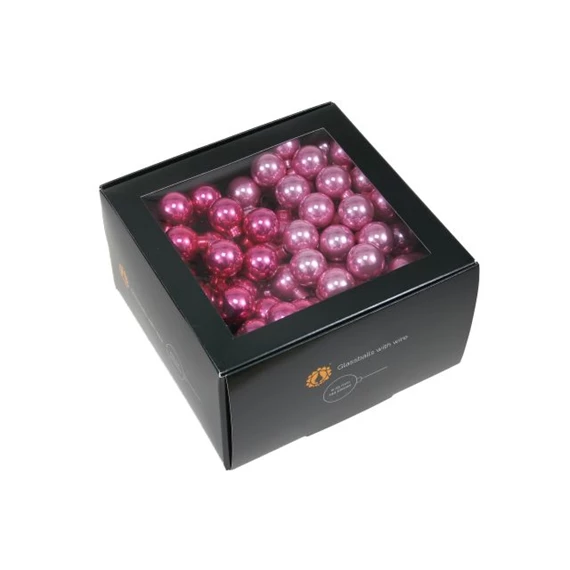 Gömb betűzős 2,5 cm pink opal S/144