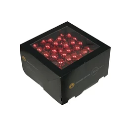 Gömb betűzős 2,5 cm red shiny S/144