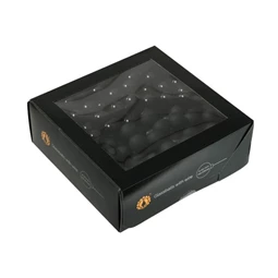 Gömb betűzős 2 cm black S/144