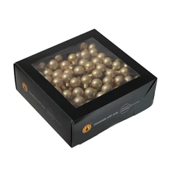 Gömb betűzős 2 cm bright gold mat S/144