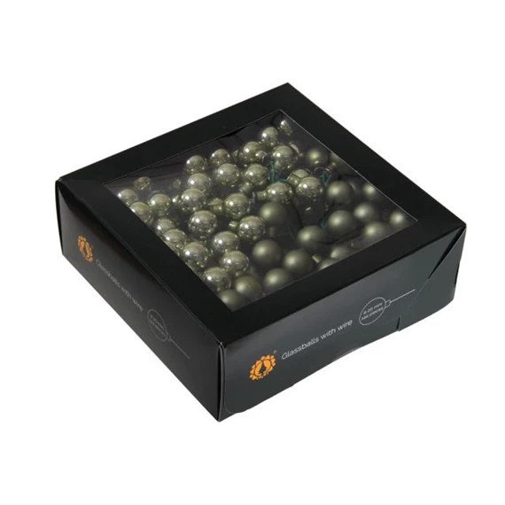 Gömb betűzős 2 cm granite green S/144