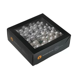 Gömb betűzős 2 cm silver combi S/144