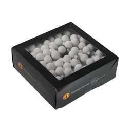 Gömb betűzős 2 cm white satin S/144