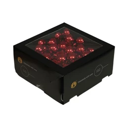 Gömb betűzős 3 cm red shiny S/72