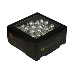 Gömb betűzős 3 cm silver shiny S/72