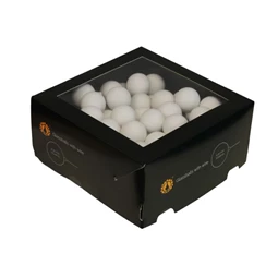 Gömb betűzős 3 cm white satin S/72 