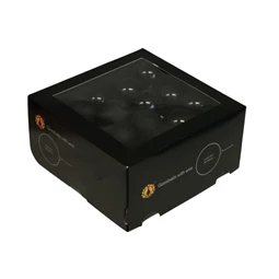 Gömb betűzős 4 cm black S/36