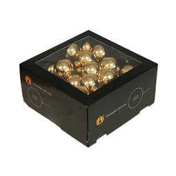 Gömb betűzős 4 cm bright gold shiny S/36