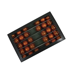Gömb betűzős 4 cm mandarin S/30