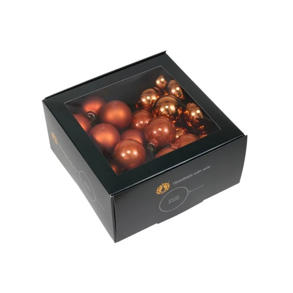 Gömb betűzős 4 cm mandarin S/36
