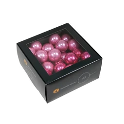 Gömb betűzős 4 cm pink opal S/36