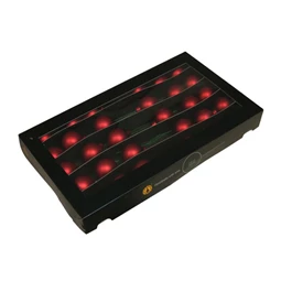 Gömb betűzős 4 cm red mat S/30