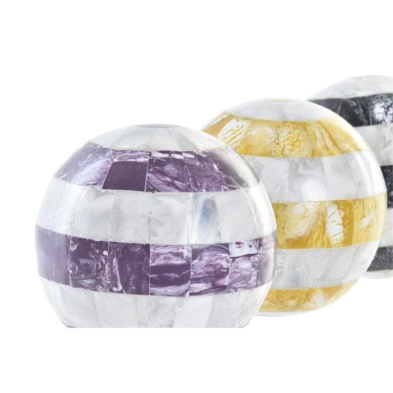 Gömb dekoráció 13x13x13 cm 3 féle