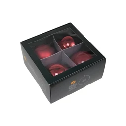 Gömb 10 cm ruby S/4 