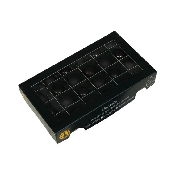 Gömb 2,5 cm black S/24
