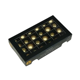 Gömb 2,5 cm bright gold combi S/24