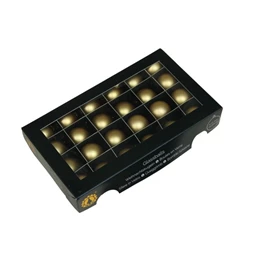 Gömb 2,5 cm bright gold mat S/24