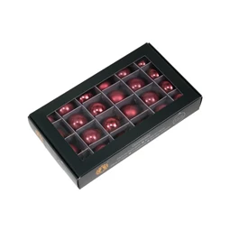 Gömb 2,5 cm ruby S/24