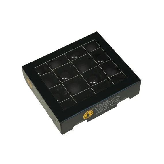 Gömb 3 cm black S/16