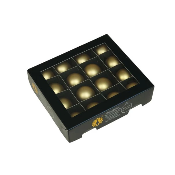 Gömb 3 cm bright gold mat S/16