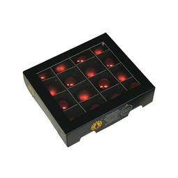Gömb 3 cm dark red combi S/16