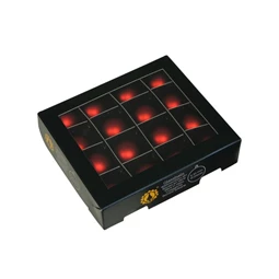 Gömb 3 cm red mat S/16