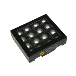 Gömb 3 cm silver mat S/16