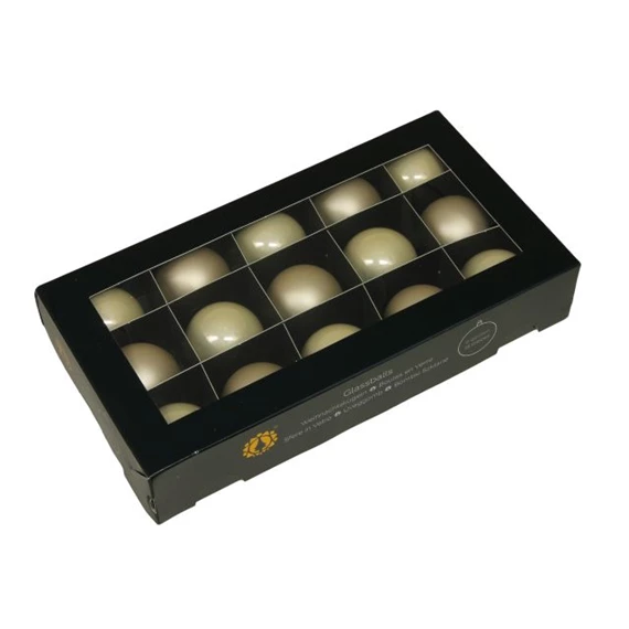 Gömb 4 cm champagne combi S/15