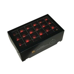 Gömb 4 cm red combi S/48
