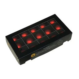 Gömb 4 cm red mat S/15