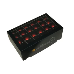 Gömb 4 cm red mat S/48