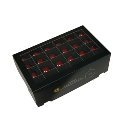 Gömb 4 cm red shiny S/48