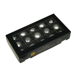 Gömb 4 cm silver combi S/15