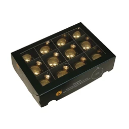 Gömb 5,7 cm bright gold shiny S/12
