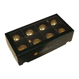 Gömb 8 cm bright gold shiny S/8