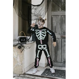 Gyerek csontváz jelmez, méret 116-128