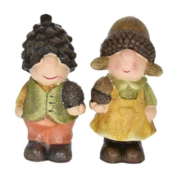 Gyerek fiú, lány tobozzal 8x7x16 cm 2 féle