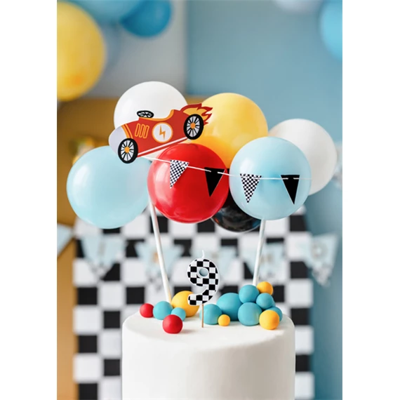 Gyertya 9-es szám születésnapi 5,5 cm mix