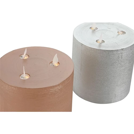 Gyertya LED-es 15x15x15 cm 2 féle